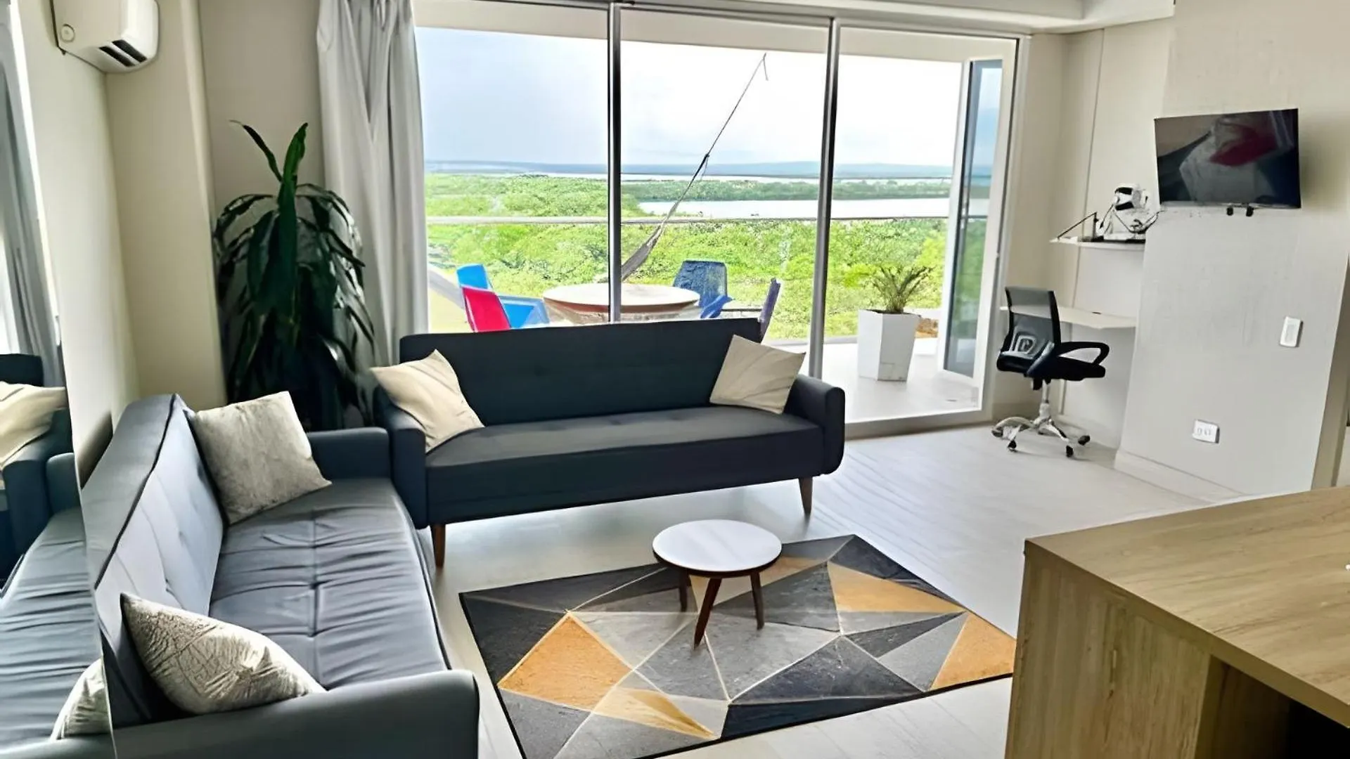 1 Dormitorio Vista Mar. Frente A Playa De Morros Картахена Колумбия